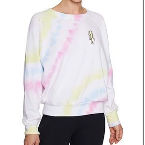 Betsey Johnson angled tie dye sweatshirt